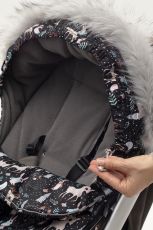 Дитячий конверт Доречі Trend Фліс Чарівний Ліс з опушкою (- 20°С)